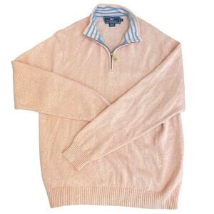 Vineyard Vines Pink Zip Up Sweater